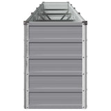 Raised Garden Bed Grey 320 x 40 x 55 cm cold-rolled steel
