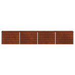 Raised Garden Bed Weathering Steel 321 x 40 x 55 cm