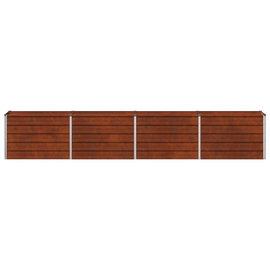 Raised Garden Bed Weathering Steel 321 x 40 x 55 cm