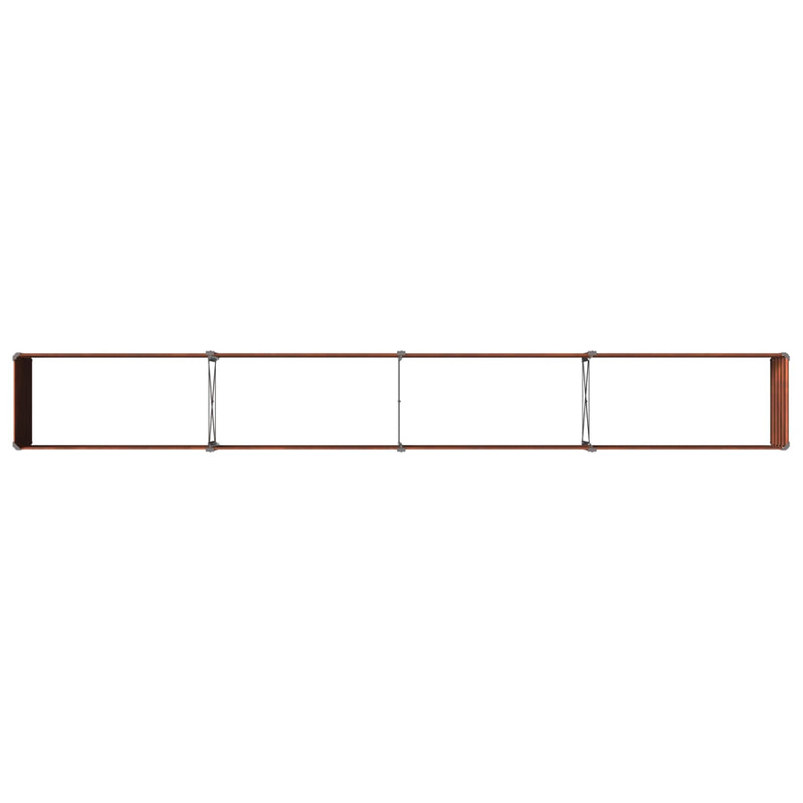 Raised Garden Bed Weathering Steel 321 x 40 x 55 cm