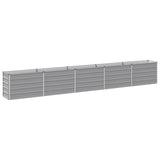 Raised Garden Bed Grey 400 x 40 x 55 cm cold-rolled steel