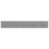 Raised Garden Bed Grey 400 x 40 x 55 cm cold-rolled steel