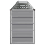 Raised Garden Bed Grey 400 x 40 x 55 cm cold-rolled steel