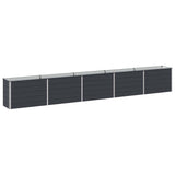 Raised Garden Bed Anthracite 400 x 40 x 55 cm cold-rolled steel