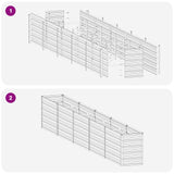 Raised Garden Bed Rusty 400 x 40 x 55 cm corton - Extra Image