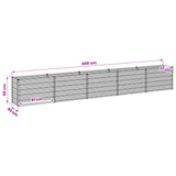Raised Garden Bed Rusty 400 x 40 x 55 cm corton - Extra Image