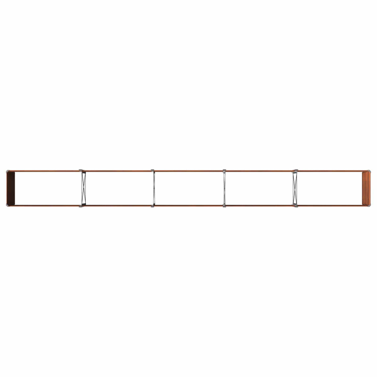Raised Garden Bed Rusty 400 x 40 x 55 cm corton