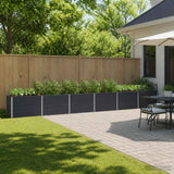Raised Garden Bed Anthracite 480 x 40 x 55 cm cold-rolled steel