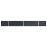 Raised Garden Bed Anthracite 480 x 40 x 55 cm cold-rolled steel - Side View