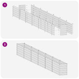 Raised Garden Bed Anthracite 600 x 40 x 55 cm cold-rolled steel - Close-Up Angle
