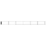 Raised Garden Bed Anthracite 600 x 40 x 55 cm cold-rolled steel - Top-Down View