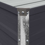 Raised Garden Bed Anthracite 100 x 40 x 24 cm Galvanised Steel