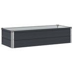 Raised Garden Bed Anthracite 100 x 40 x 24 cm Galvanised Steel