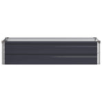 Raised Garden Bed Anthracite 100 x 40 x 24 cm Galvanised Steel