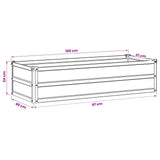 Raised Garden Bed Anthracite 100 x 40 x 24 cm cold-rolled steel - Extra Image