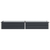 Raised Garden Bed Anthracite 160 x 40 x 24 cm cold-rolled steel - Side View