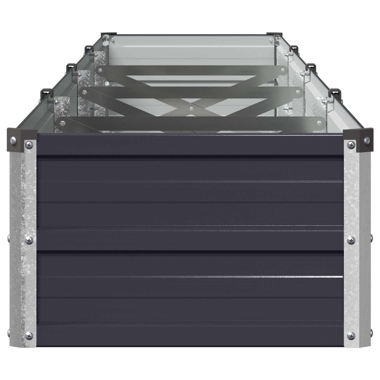 Raised Garden Bed Anthracite 320 x 40 x 24 cm cold-rolled steel
