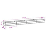 Raised Garden Bed Anthracite 320 x 40 x 24 cm cold-rolled steel - Extra Image
