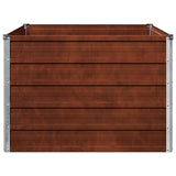 Raised Garden Bed Rusty 100 x 80 x 55 cm corton - 45-Degree Angle