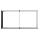 Raised Garden Bed Grey 160 x 80 x 55 cm cold-rolled steel - 45-Degree Angle