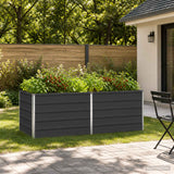 Raised Garden Bed Anthracite 160 x 80 x 55 cm cold-rolled steel