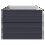 Raised Garden Bed Anthracite 160 x 80 x 55 cm cold-rolled steel - Top-Down View