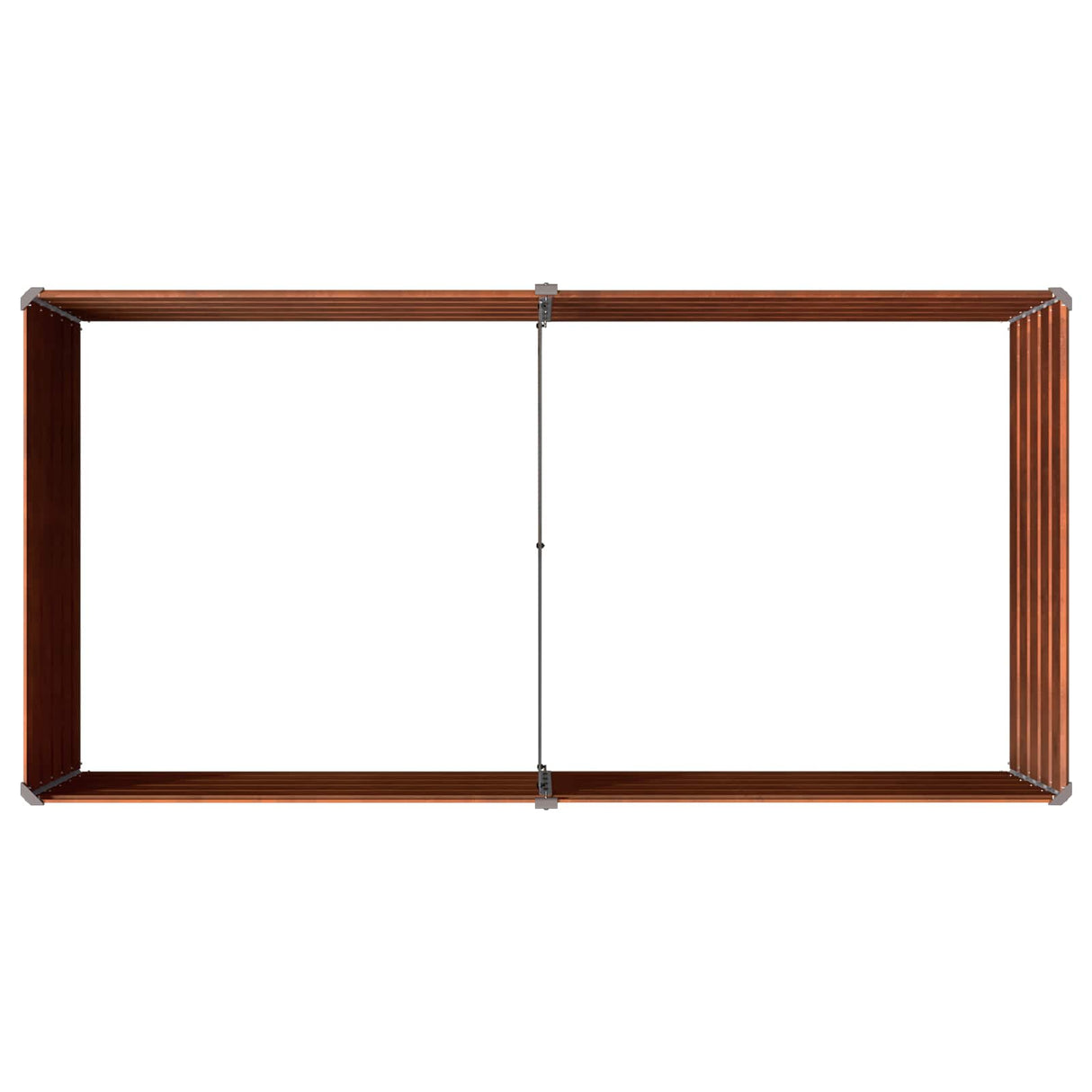 Raised Garden Bed Rusty 160 x 80 x 55 cm corton