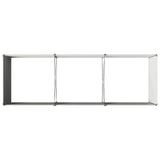 Raised Garden Bed Grey 240 x 80 x 55 cm cold-rolled steel - 45-Degree Angle