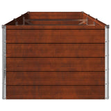 Raised Garden Bed Rusty 240 x 80 x 55 cm corton - 45-Degree Angle