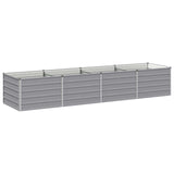 Raised Garden Bed Grey 320 x 80 x 55 cm cold-rolled steel