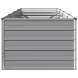 Raised Garden Bed Grey 320 x 80 x 55 cm cold-rolled steel - Top-Down View
