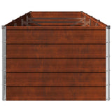 Raised Garden Bed Rusty 320 x 80 x 55 cm corton - 45-Degree Angle