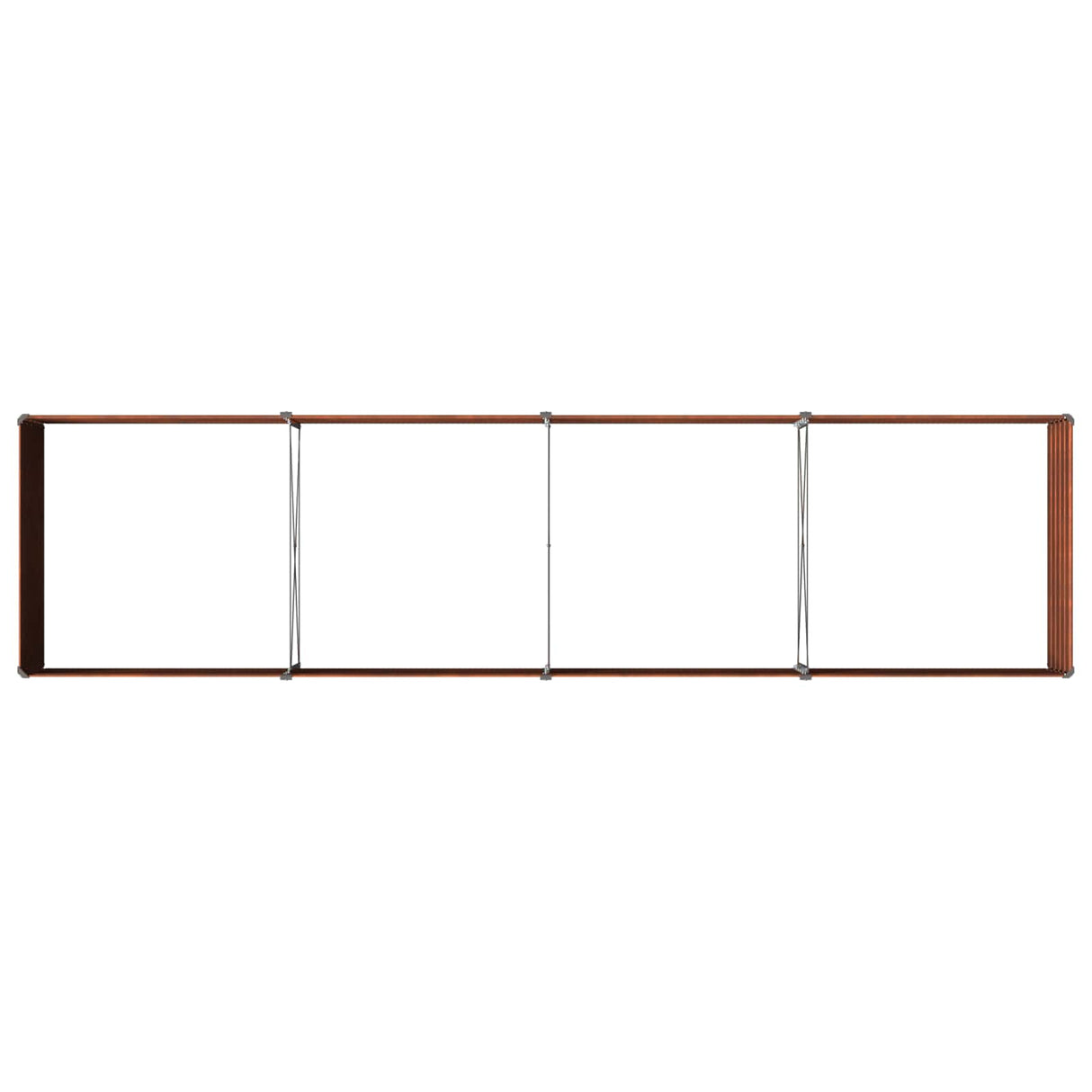 Raised Garden Bed Rusty 320 x 80 x 55 cm corton