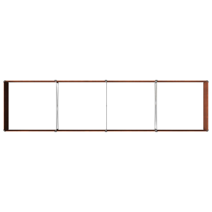 Raised Garden Bed Weathering Steel 321 x 80 x 55 cm