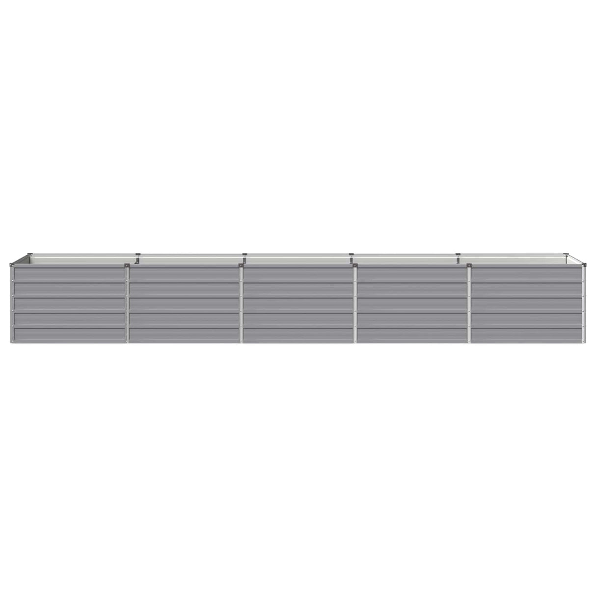 Raised Garden Bed Grey 400 x 80 x 55 cm cold-rolled steel