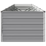 Raised Garden Bed Grey 400 x 80 x 55 cm cold-rolled steel