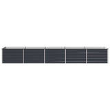Raised Garden Bed Anthracite 400 x 80 x 55 cm cold-rolled steel