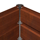 Raised Garden Bed Rusty 400 x 80 x 55 cm corton - Close-Up Angle