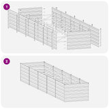 Raised Garden Bed Rusty 400 x 80 x 55 cm corton - Extra Image