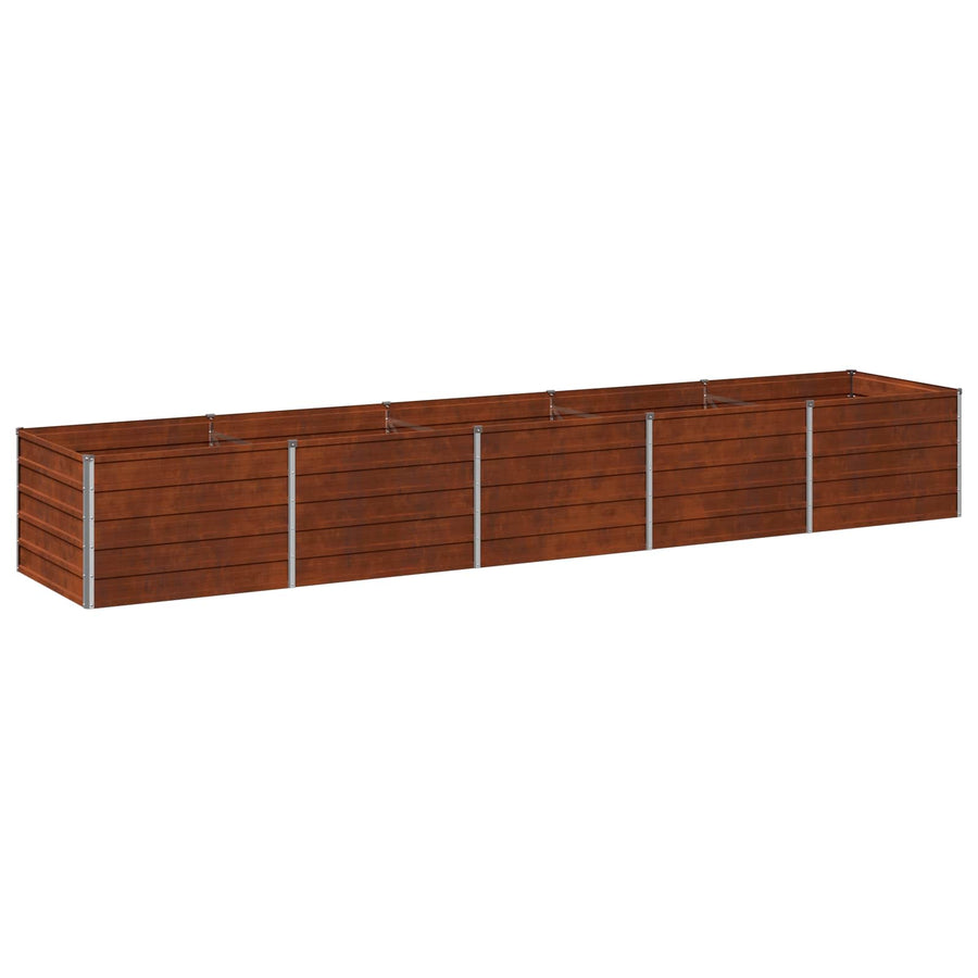 Raised Garden Bed Weathering Steel 400 x 80 x 55 cm