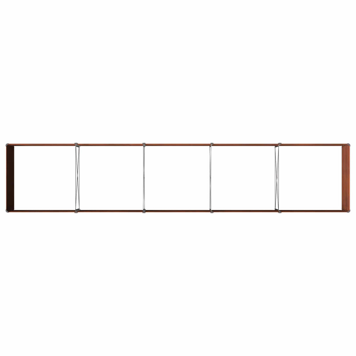 Raised Garden Bed Rusty 400 x 80 x 55 cm corton