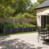 Raised Garden Bed Anthracite 480 x 80 x 55 cm cold-rolled steel