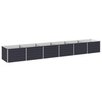 Raised Garden Bed Anthracite 480 x 80 x 55 cm Galvanised Steel