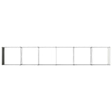 Raised Garden Bed Anthracite 480 x 80 x 55 cm cold-rolled steel - 45-Degree Angle