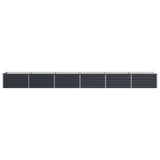 Raised Garden Bed Anthracite 600 x 80 x 55 cm cold-rolled steel