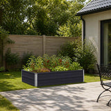 Raised Garden Bed Anthracite 100 x 80 x 24 cm cold-rolled steel