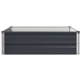 Raised Garden Bed Anthracite 100 x 80 x 24 cm cold-rolled steel