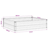 Raised Garden Bed Anthracite 100 x 80 x 24 cm cold-rolled steel