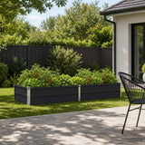 Raised Garden Bed Anthracite 160 x 80 x 24 cm cold-rolled steel