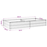 Raised Garden Bed Anthracite 160 x 80 x 24 cm cold-rolled steel